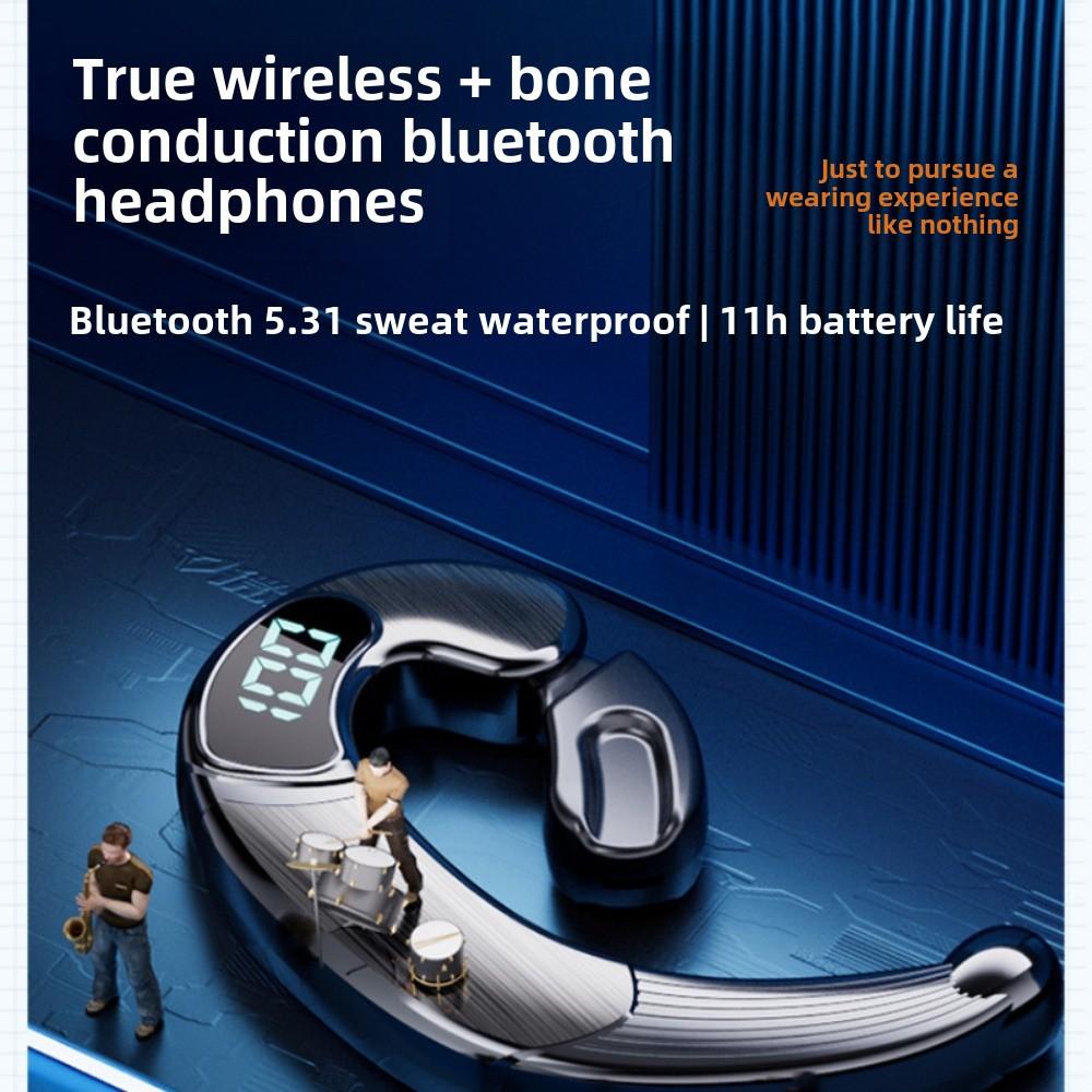 Наушники Bluetooth с концепцией костной проводимости, беспроводные, новые, 5.3 Core для мужчин и женщин, висячие уши