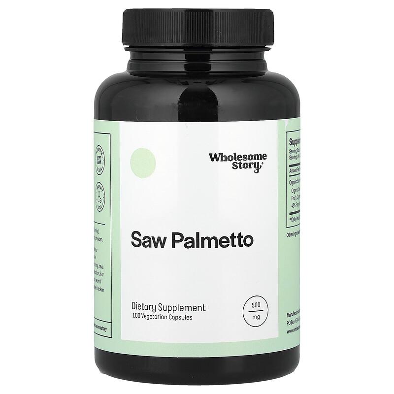 Saw Palmetto, 100 Vegetarian Capsules (500 mg per Capsule)