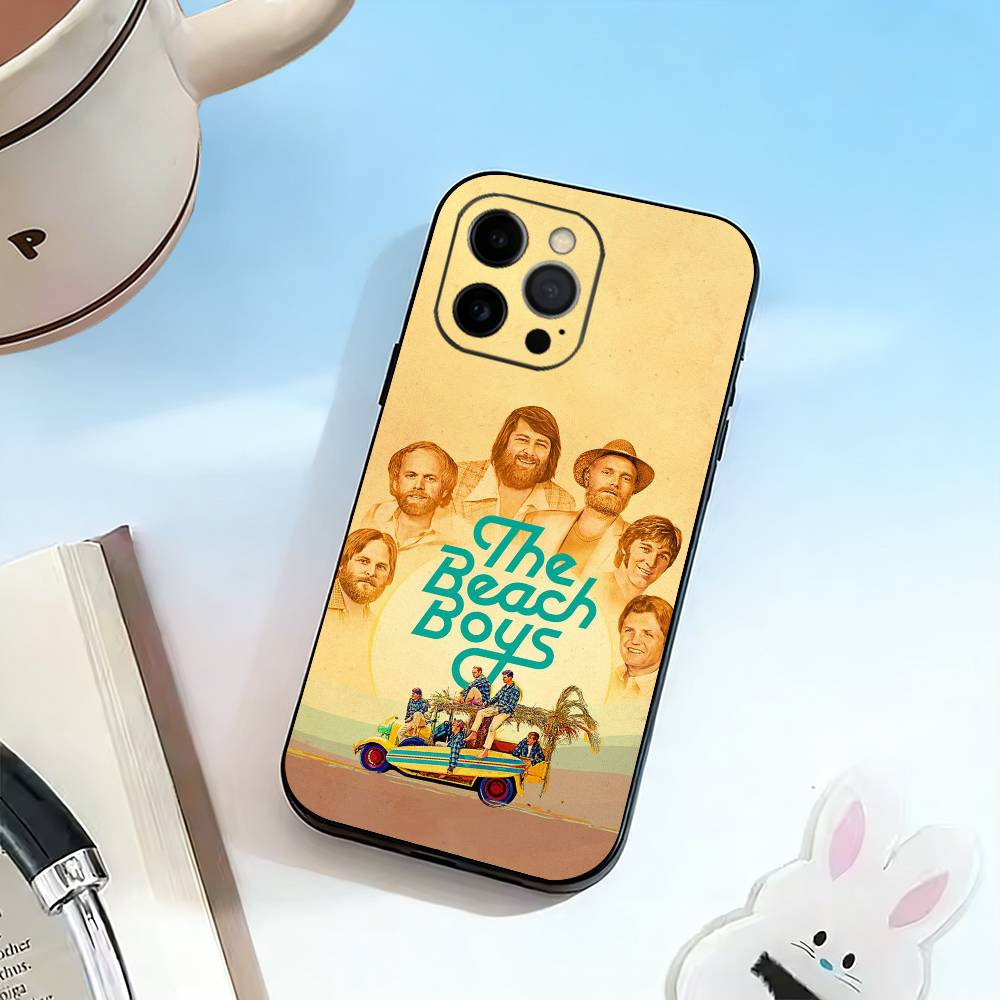 Чехол для телефона B-Beach Boys для iPhone 17, 16, 15, 14, 13, 12, 11 Plus, Pro Max, Другие Мягкий Черный Чехол