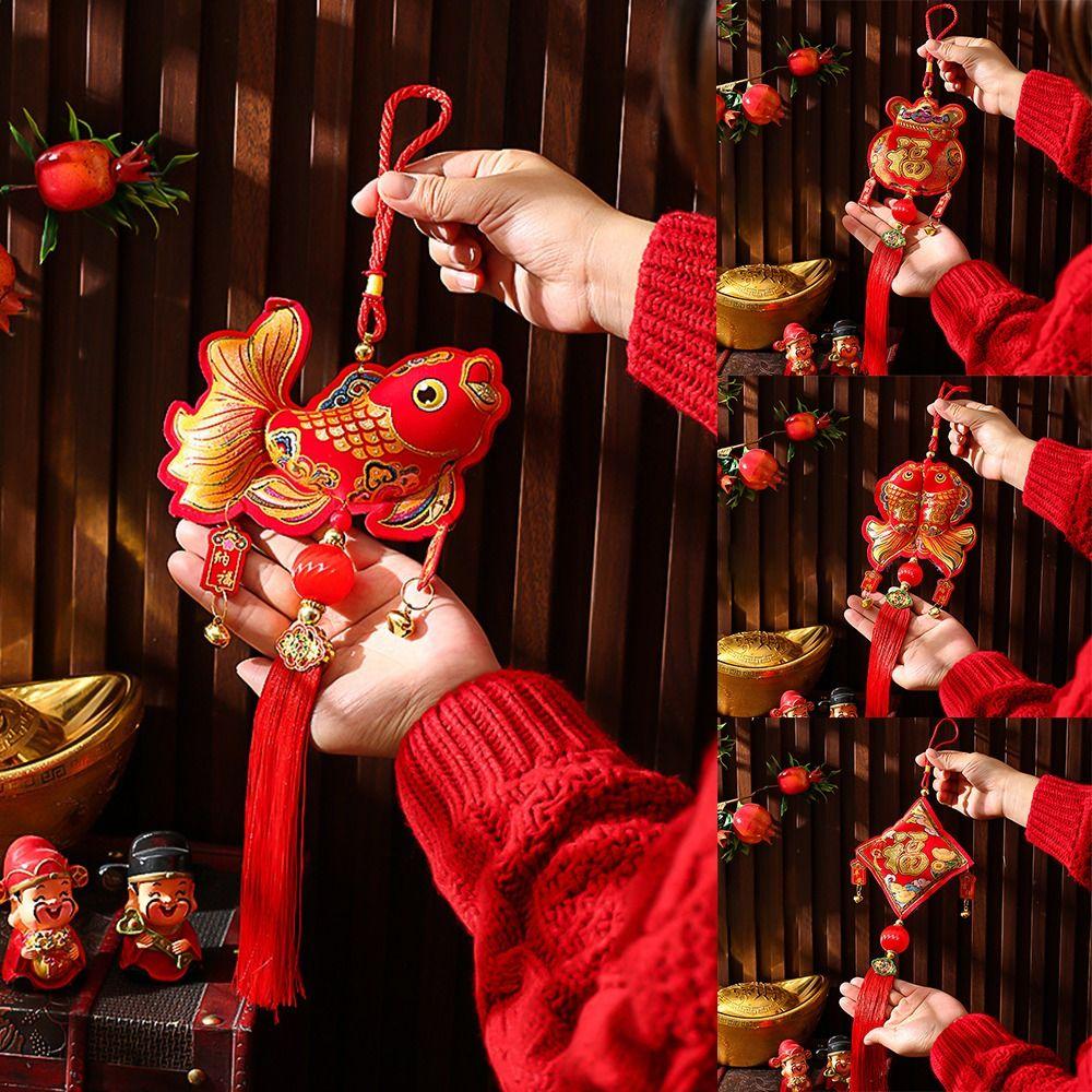 Hanging Fu Zi Pendant Dragon Year Tassels Pendants Door Window Wall Decor