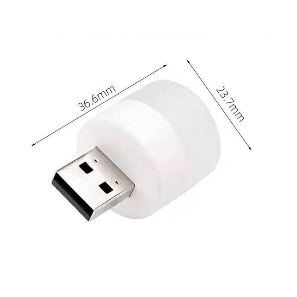 USB Ночник Мини LED Ночник USB Штекер Лампа Зарядка от Power Bank USB Книжные Фонари Маленький Круглый для Чтения
