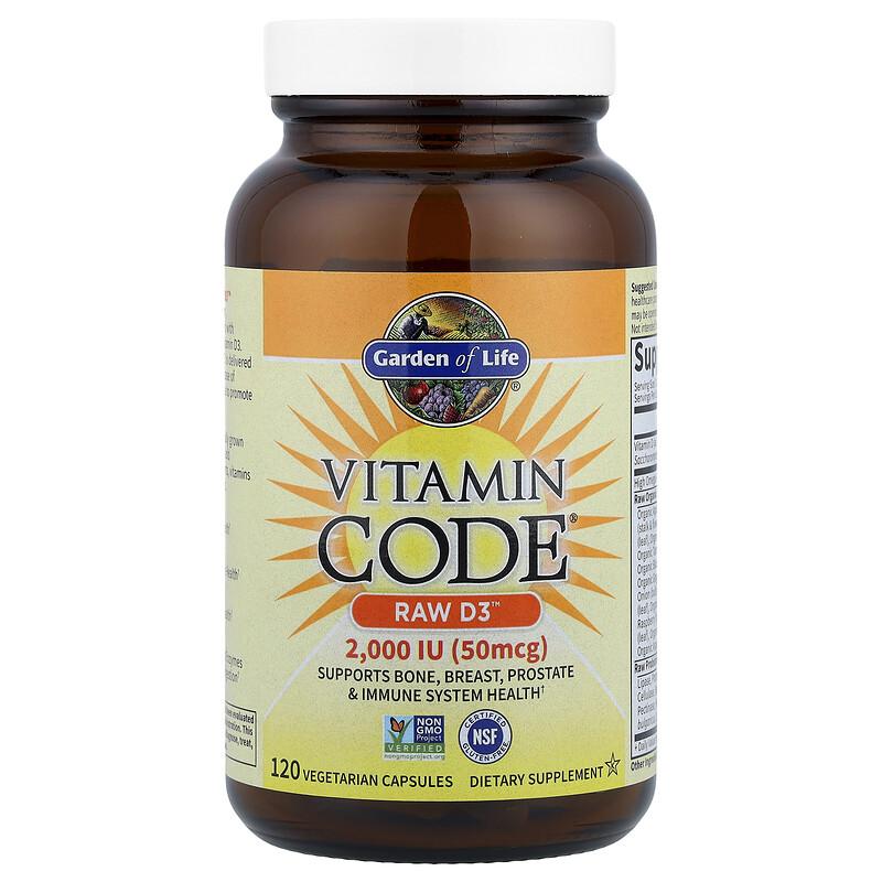 Vitamin Code®, RAW D3™, 120 Vegetarian Capsules