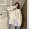 V-neck Sweatercoats for Women Korean Cardigans Casual Single-breasted Knit Sweater Autumn Winter Loose Knitwear Women Cardigan