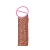 Realistic Penis Extender Cock Sleeve Reusable Condom Silicone Penis Delay Ejaculation Dick Enlargement Extension Man Sex Toys 18
