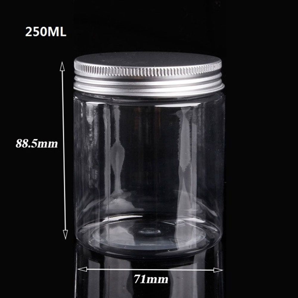 30-250ML Oil Wax Lip Balm Storage Container Empty Jar Aluminum Cap Tin Pot