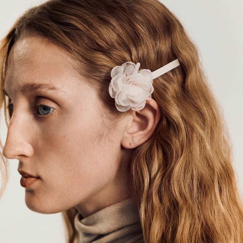 MAUVER U Poste Rose hair pin