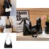 Trendy Street Style Large Capacity Pu Crossbody Bag Fashionable Minimalist Tote Handbag