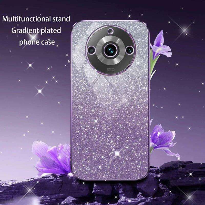 Роскошный чехол с градиентным блестящим покрытием для OPPO Realme 11 Pro 9 8 V25 V23 V13 C55 C53 C35 C33 C21Y Reno 10 5, силиконовая задняя крышка