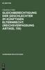 Книга Gleichberechtigung Der Geschlechter Im Kunftigen Elternrecht. (Reichsverfassung Artikel 119) : 14