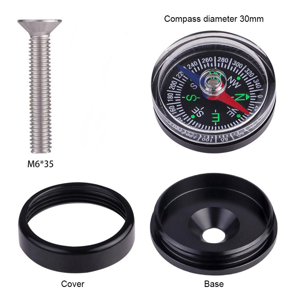Bike Compass Lightweight Handlebar Compass Waterproof Bicycle Compass S/L Multi-Purpose Bicycle Handlebar Accessory