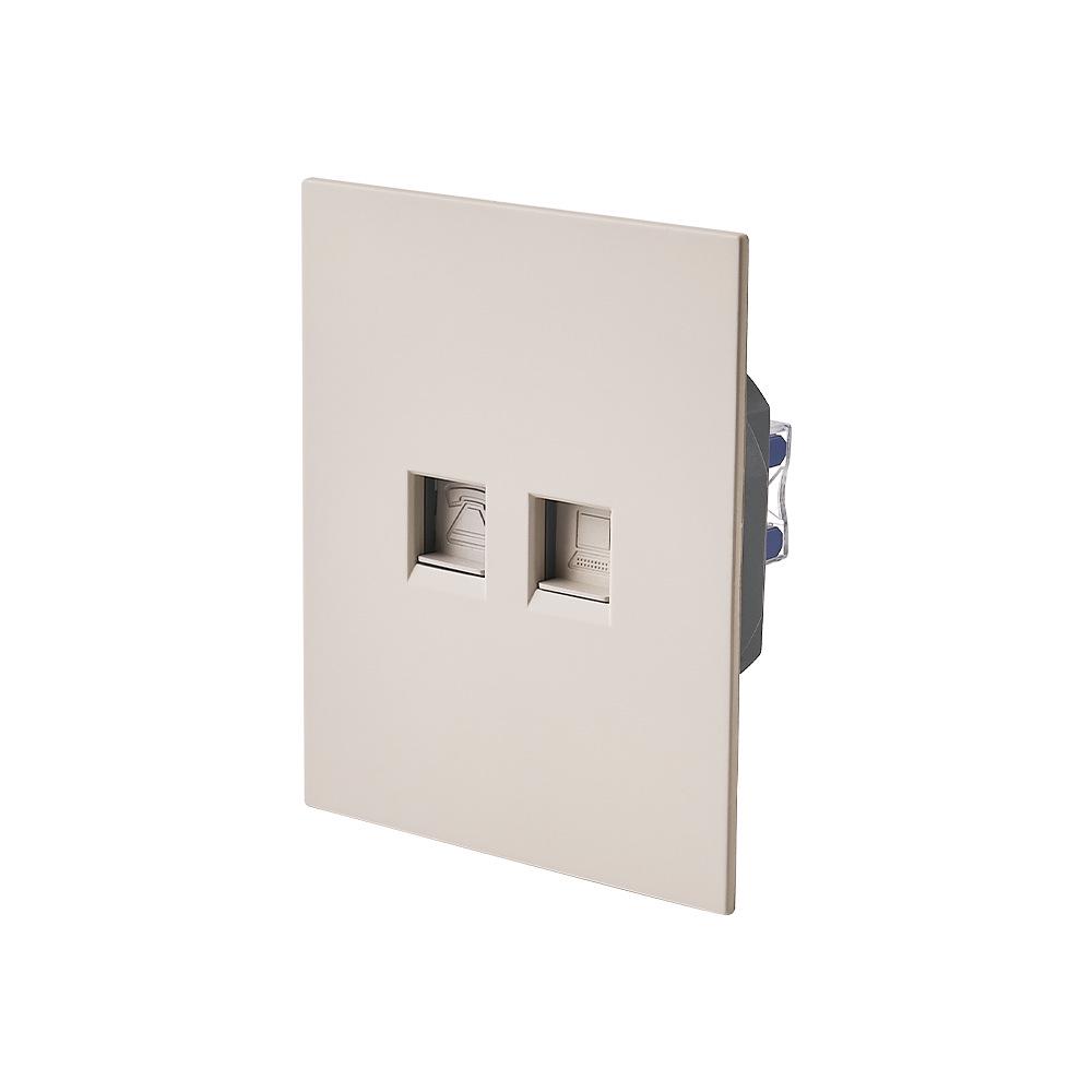 WESA European Standard Multi-hole Socket Panel with Warm Colors, Flame Retardant Protection, and Simple European Style Switch
