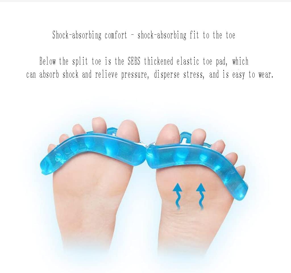 Гелевый растяжитель и разделитель для пальцев ног - Мягкое облегчение вальгусной деформации, Корректор молоткообразного пальца (Размер S/M/L), Продаётся парой