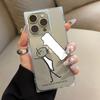 Clear Square Back Tube Case Protection For iPhone 11 13 16 ProMax 14 Pro Max 12 15 Plus Anti-Oxygen,Line People Pattern Casing
