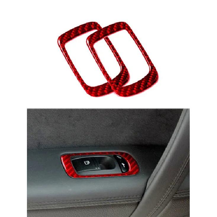 Door Lift Control Stickers For Porsche Cayenne 2003 2004 2005 2006 2007 2008 2009 2010 Carbon Fiber Car Interior Accessories
