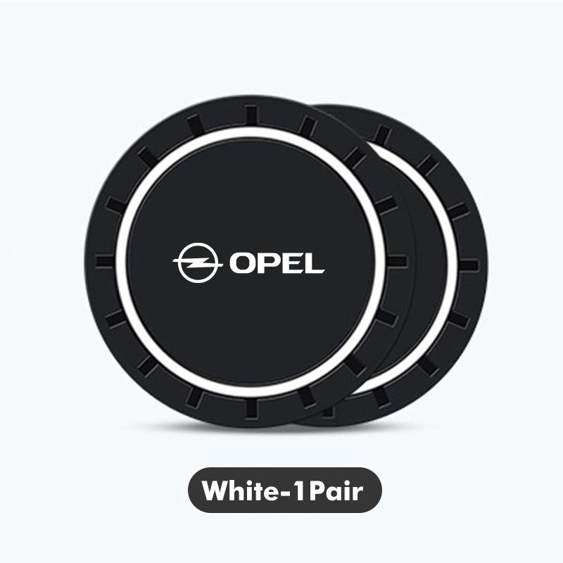 2pcs Car Cup Pad Silicone Water Coaster Drink Cup Non-slip Mat For Opel Insignia Astra G J F K Vectra C H Corsa C B D Omega