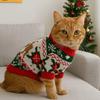 Cartoon Pattern Dog Snowflake Sweater Soft Cat Elk Knitwear Pet Christmas Sweater  Holiday Suit