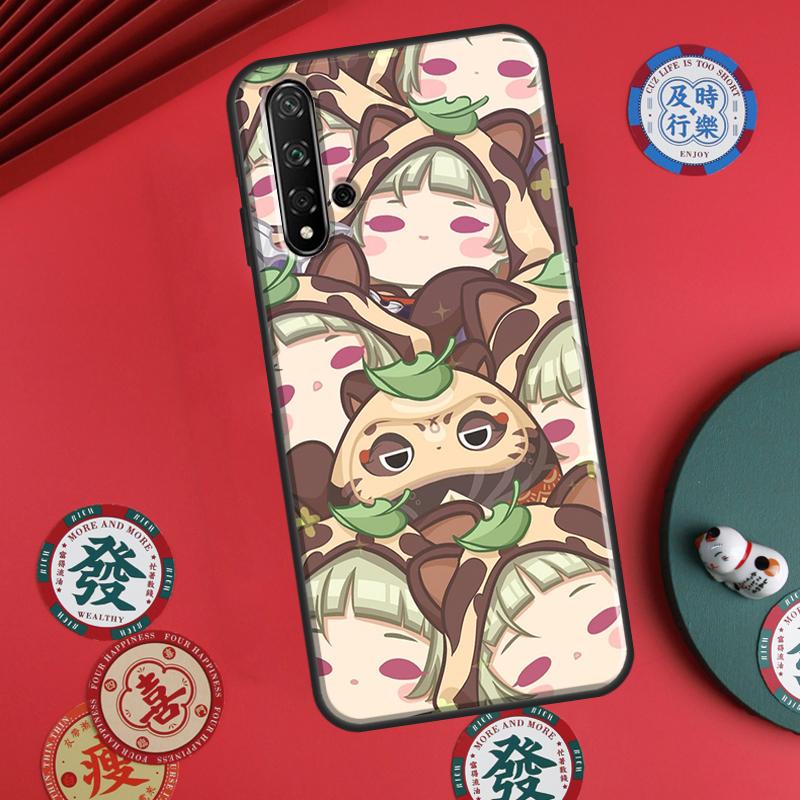 Cute Cartoon Genshin Impact For Huawei P30 P20 P40 Lite P60 Pro Nova 5T 12s 12i 11i Y90 Y70 Y60 Y61 Y91 Y72 9 10 SE Case