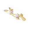 Les Trésors De Lily [D6828] - Gold Plated 'Tinker Bell' Golden Amethyst Earrings - 10x15 Mm