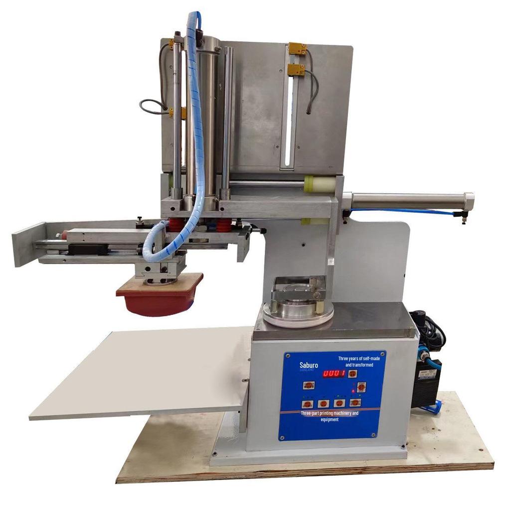 Automatic Large Area Desktop Pad Printer with Enclosed Ink Cup for Trademark and Insole Logos