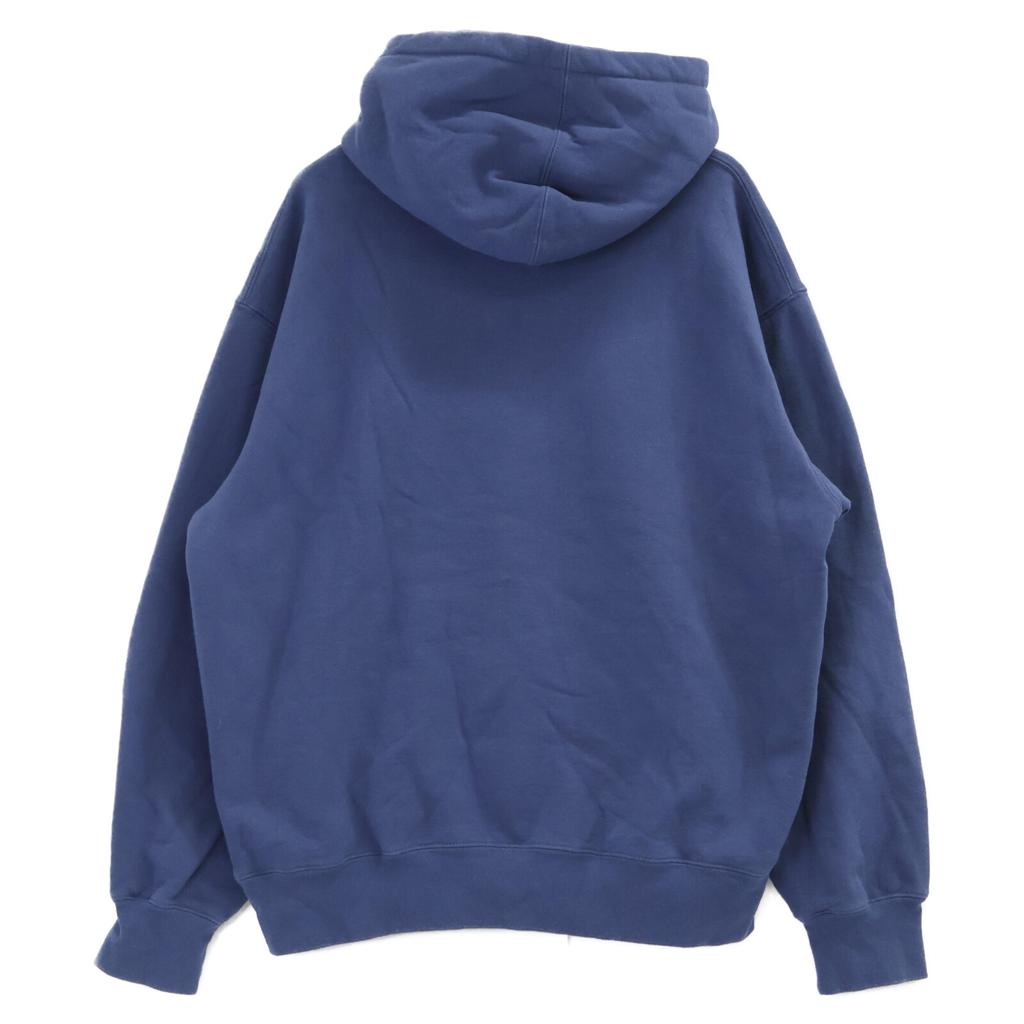 Supreme [Domestic Regular / 25 Stainless Steel] Small Box Hooded Sweatshirt Small Box Pullover Hoodie tops L dark blueUsed