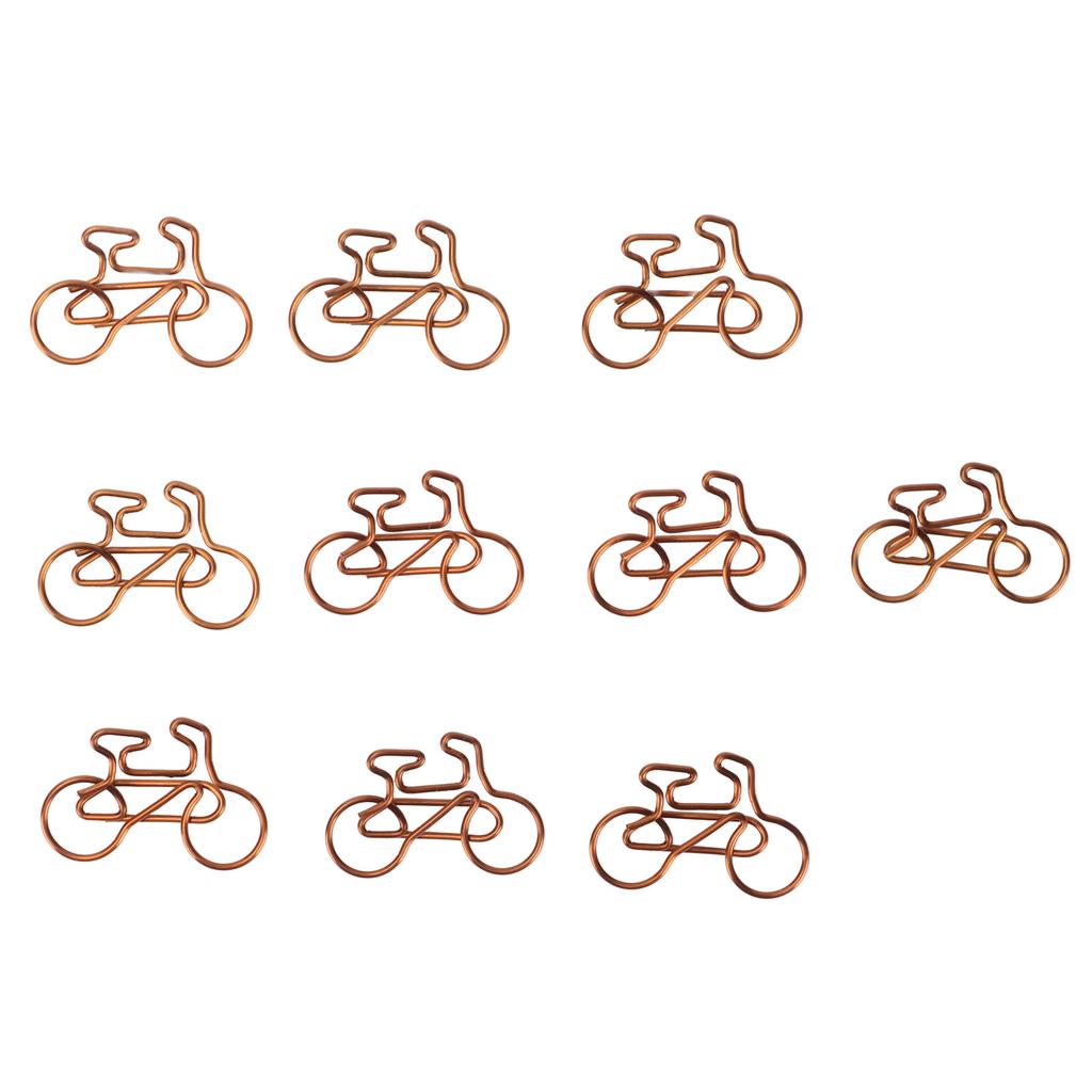 100 шт. забавные скрепки в форме милых велосипедов для гальванического процесса, скрепки для офисов, дома, школы