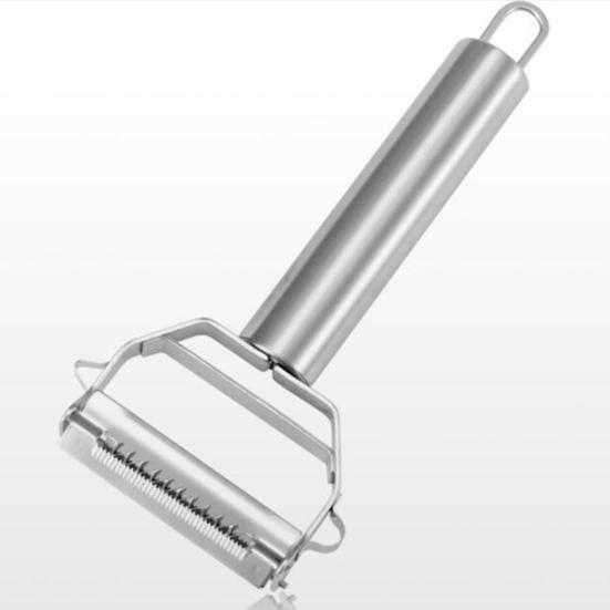 Терка для очистки овощей Многофункциональная нержавеющая сталь с удобной ручкой с двойной головкой и удобным крючком для хранения