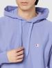 Champion Reverse Weave Hooded Fleece Long with Embroidered Dull Size S Men's C3-T110 Sweatshirt, Lining, Sleeve, 100% Cotton, 10oz, Logo, Purple,