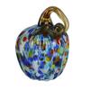 Decorative Vine Handle Pendant Necklace Melt Glass Gold 1 Pc