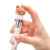 10 Colors Ballpoint Pen Cartoon Bear 0.5Mm Colorful Ink Gel Pens Silicone Kawaii Pens School Office Supplies Korean Stationery