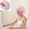 Terry Cloth Lined Bath Hair Cap EVA Exterior Shower Hair Cover Bathroom Supplies Shower Cap  Girls