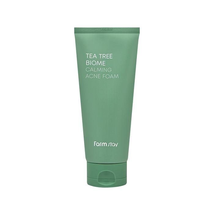 FARM STAY Tea Tree Biome Calming Acne Foam 180ml (3 Options)