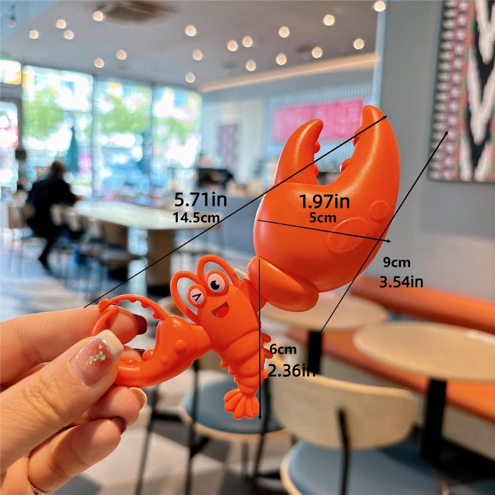 3D Crafts Pull String Crab Keychain Cartoon Animals Handbag Hanging Ornaments  Couple