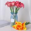 10 Pcs Simulated Calla Lily Realistic Artificial Flower Reusable Faux Calla Lily with Bendable Stem for Vase Floral Arrangement Home Decor Wedding