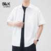 Мужская повседневная рубашка с коротким рукавом серии S&K Baleno