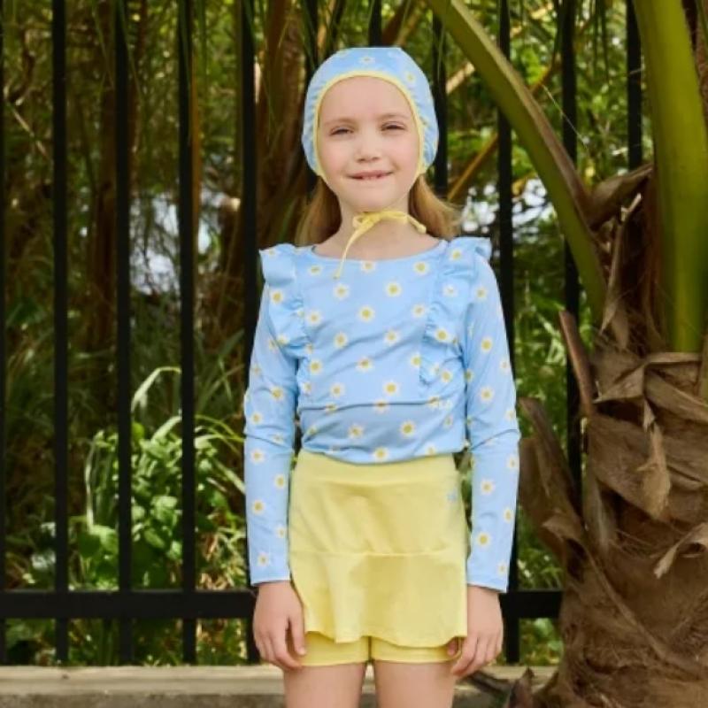 [fila Kids] Flower Rash Guard Setup  Fk2swf2a16f Pbe  q0zFk2swf2a16fPbe