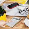 Calculator, Slim Elegant Design, Office/Home Electronics, Dual Powered Desktop Calculator, Solar Po