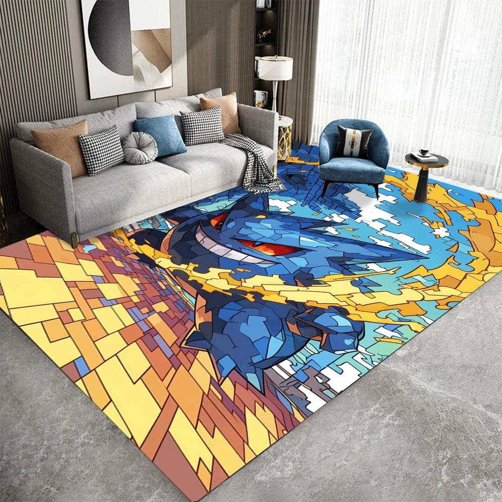 Anime Carpet Cartoon Living Room Bedroom Kitchen Sofa Table Balcony Rug Non-slip Washable Mat Exquisite Home Ornaments