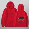 Men's Cotton Hoodie For Autumn Winter With "MEOW" & Lazy Cat Graphic, Perfect For Trendy Cold - Weather Style