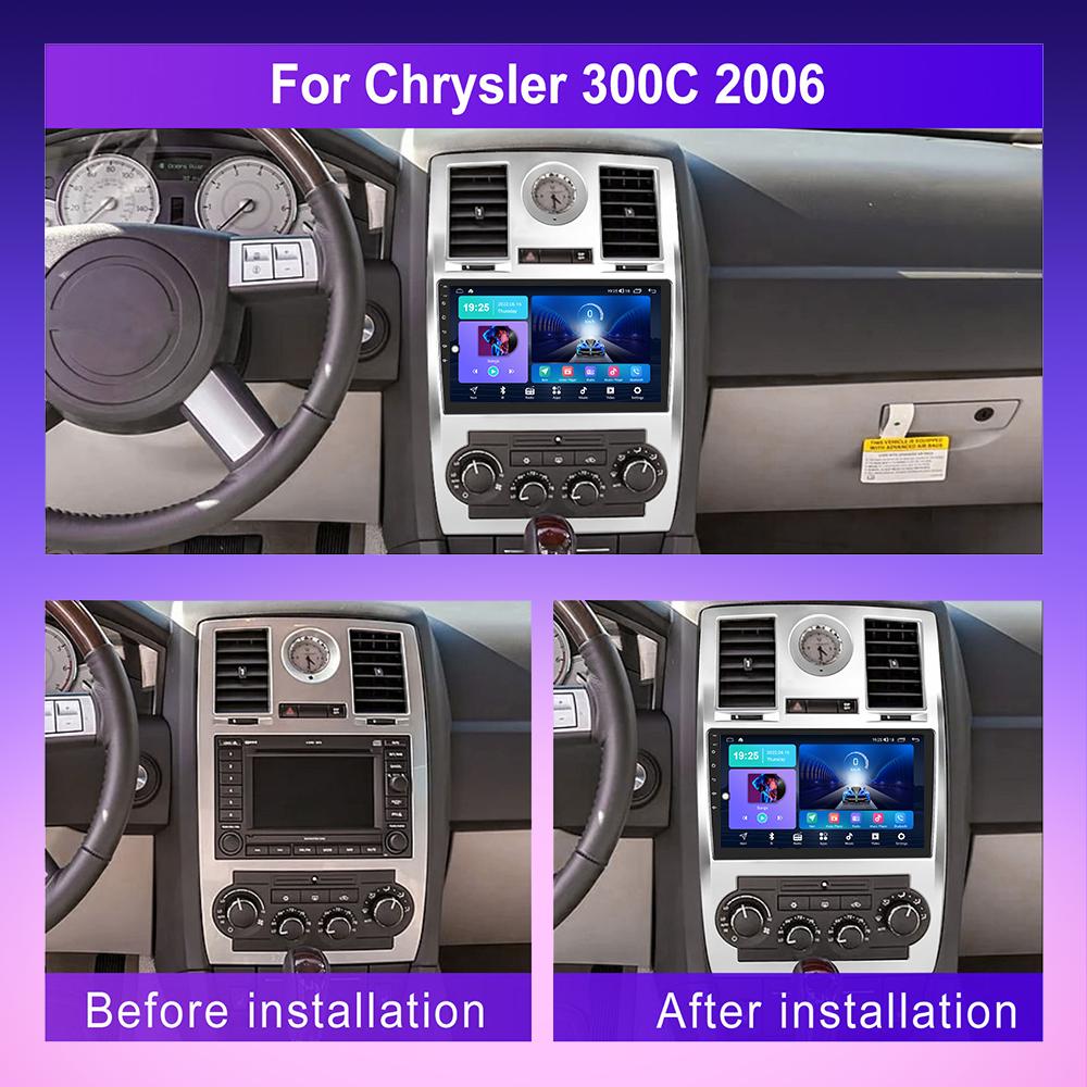 2 DIN Android Car Radio For Chrysler Aspen 300C 2004-2011 Multimedia Player Head Unit Stereo GPS Navigation WIFI 1+16GB