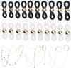 50Pcs Rubber Anti-Slip Eyeglass Chain Ends Retainer Adjustable Rubber Eyeglass Strap Spectacle End Connectors Glasses Ring