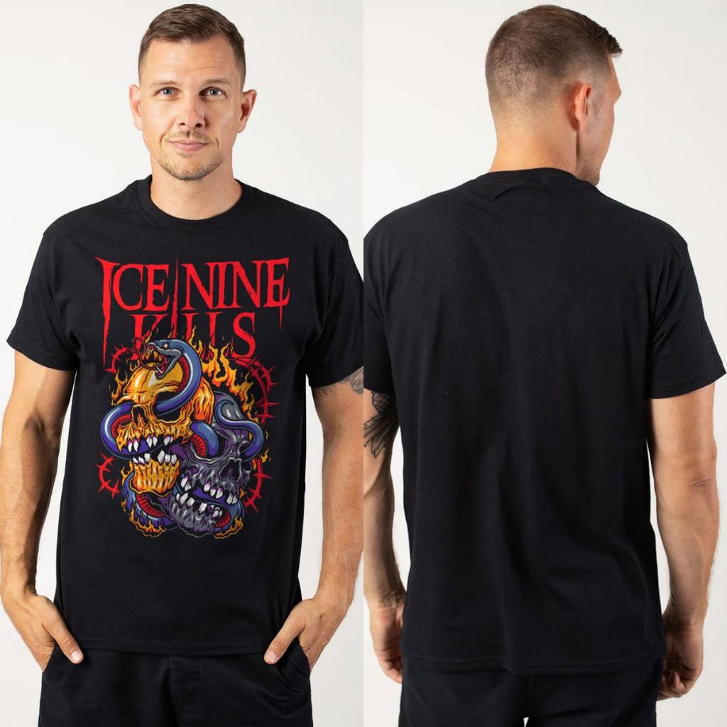 Hot Summer Ice Nine Kills Graphic Cotton Tshirt Unisex Summer Short Sleeve Fashion Brand Tee Luxury Casual Vintage Tees
