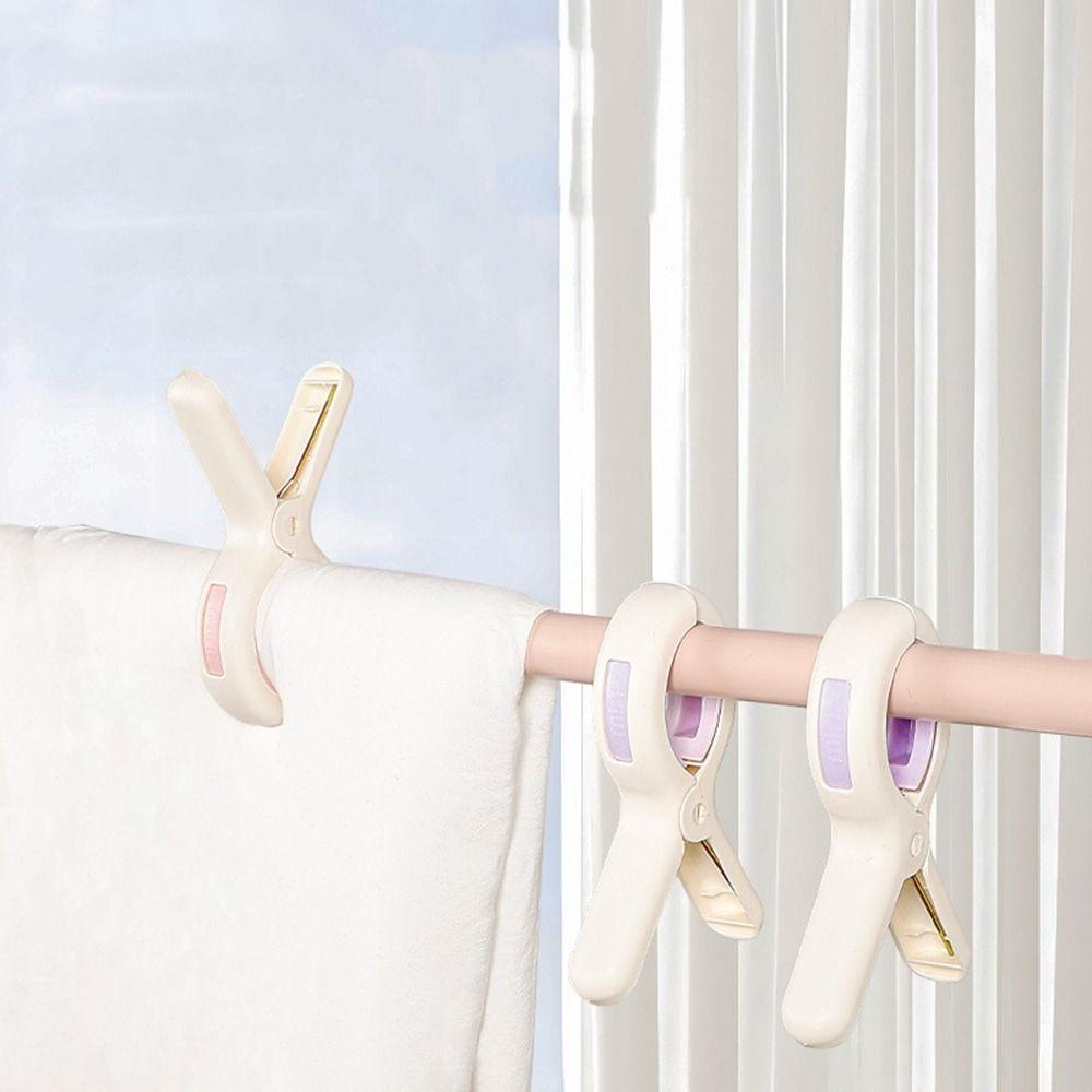 3/4Pcs Large Laundry Drying Clothespin Plastic Clothes Pegs Beach Towel Clips Hanger Clips  Blankets