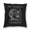 The Road Goes Ever On Square Pillowcase Polyester Linen Velvet Pattern Zip Decor Pillow Case Room Cushion Cover x