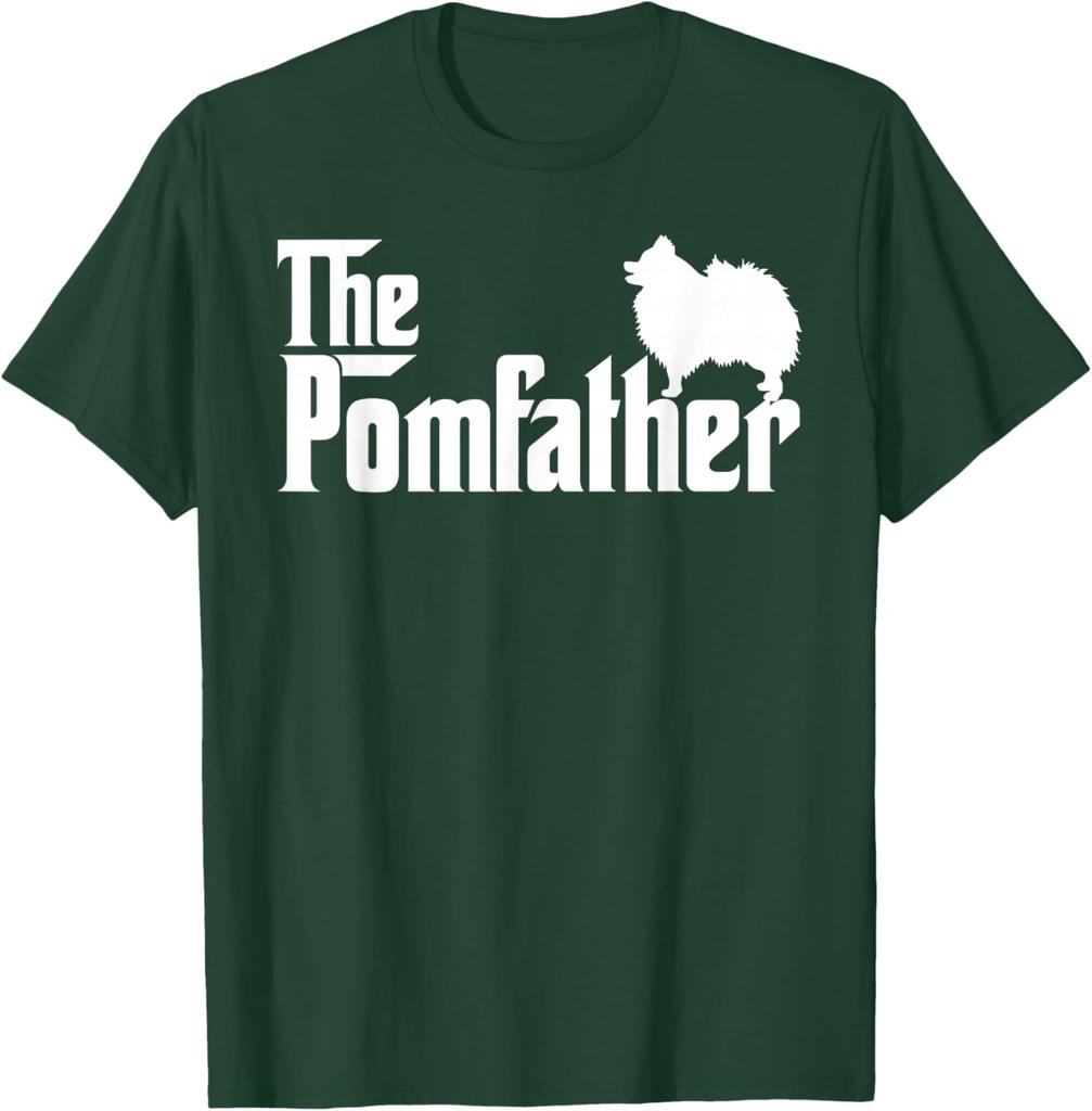 The Pomfather Pomeranian Dog Lover Mens Graphic Tee Short Sleeve Cotton Casual TShirt