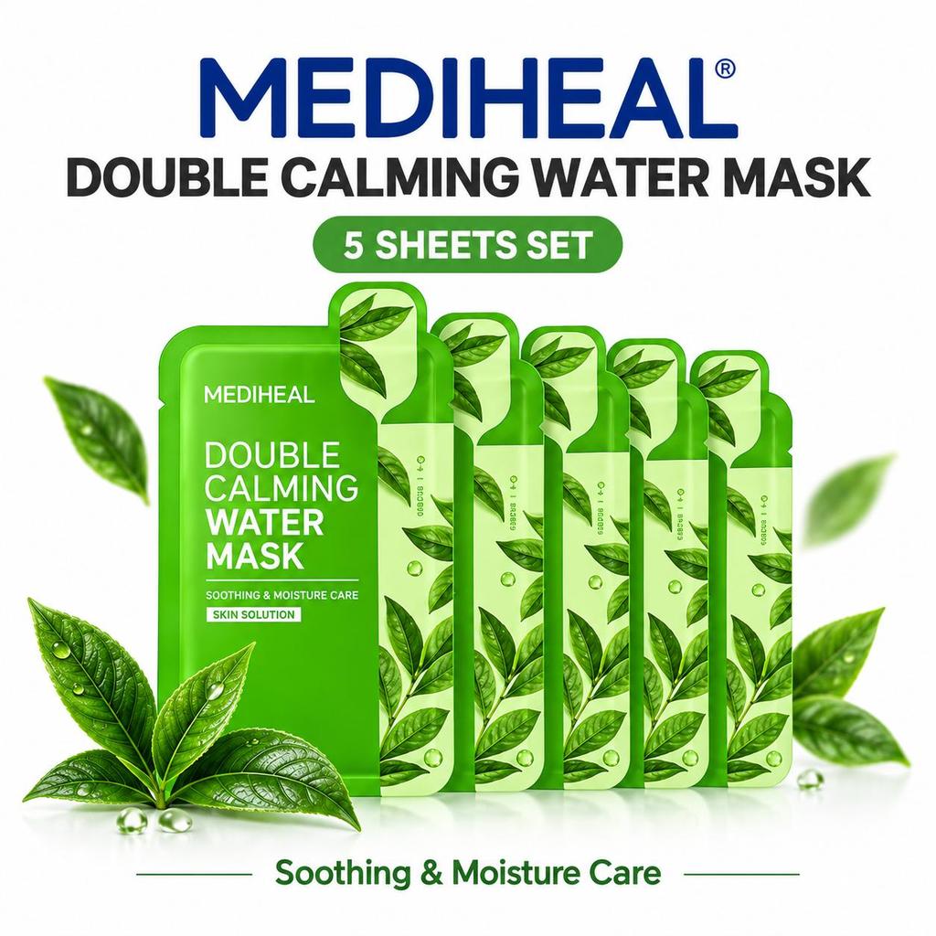 Mediheal Тканевая маска 5 шт. - Гиалуроновая кислота Увлажняющая, Пептидная Лифтинг, Витаминная Осветляющая, Центелла Успокаивающая, 20 мл x 5 (5 вариантов)