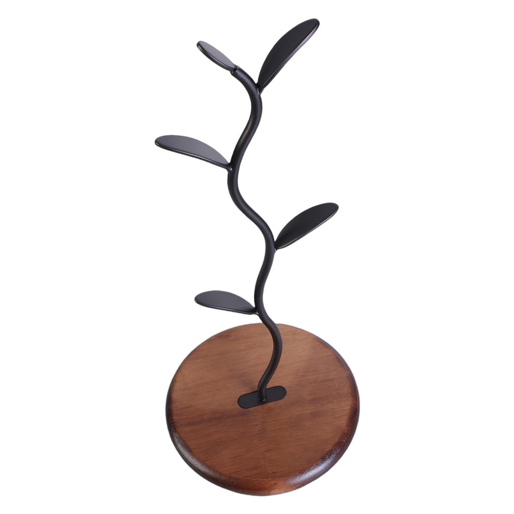 Элегантный держатель для кофейных кружек на кухонной стойке с 4 крючками и прочным основанием для организации дома кухонные принадлежности