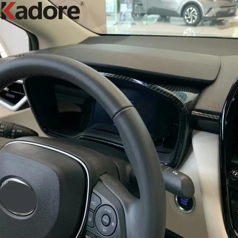 Для Toyota Corolla седан/Cross -2024 2025 Углепластик Рамка Панели Приборов Салона Автомобиля Накладка Декоративная Аксессуары для Интерьера