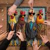 1000Pcs/Set Runway Roosters Jigsaw Puzzle Rooster Art Puzzle Challenge Game Educational Animal Difficult Puzzle Toy Decoration