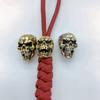 Brass Skull Knife Beads DIY Keychain Handmade Lanyard Pendants Trinkets Woven Umbrella Rope Paracord Hanging Keyring