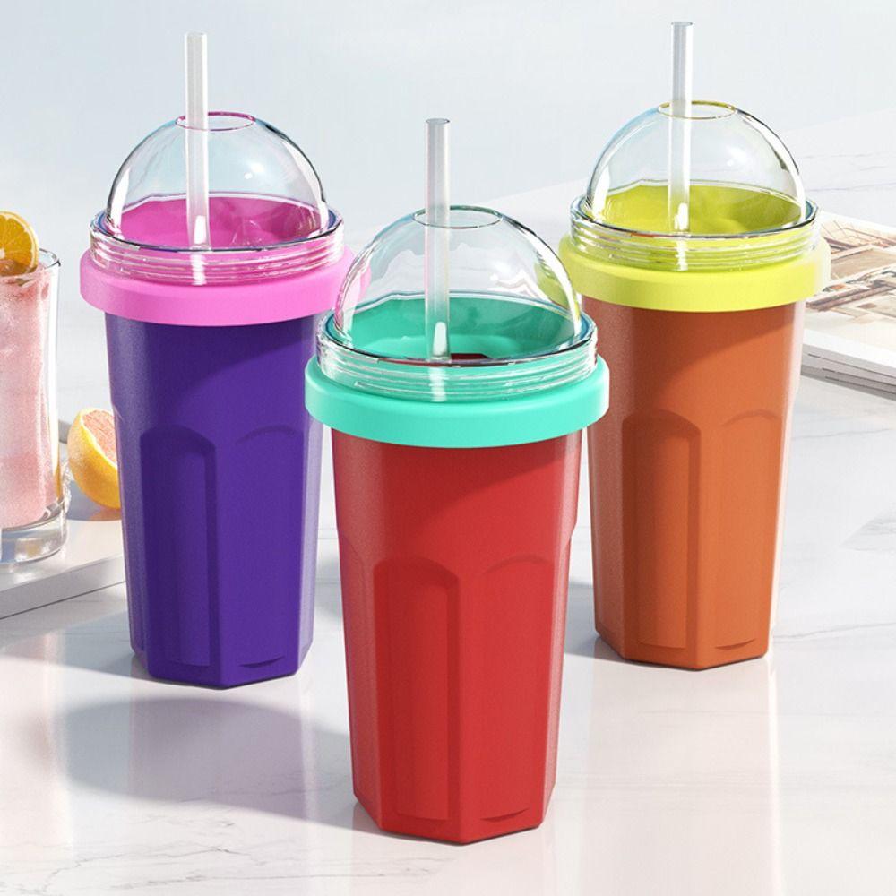 Large Capacity Smoothie Cup Food-Grade Ice Cream Maker Cup Easy To Use Milkshake Bottle for Kids